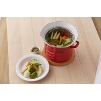 富士ホーロー 20cm パスタポット(バスケット付） レッド N-20P・R 1個（直送品）