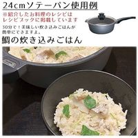 富士ホーロー ウエストファリア　24cm ソテーパン（ガラス蓋付） 1個（直送品）