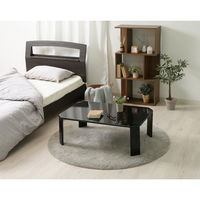 不二貿易 ルーチェ UVローテーブル 幅900×奥行600×高さ320mm ブラック 12848 1台（直送品）