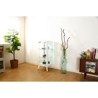 不二貿易 コレクションケース 3段 幅400×奥行400×高さ1050mm ホワイト 98845 1台（直送品）