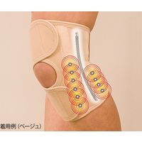 ナック ペガサス（磁気膝サポーター）　M　ブラック 7-6536-01 1個（直送品）