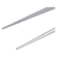 nopa セムケンピンセット 無鈎 直 155mm AB 120/15 1本 7-7005-02