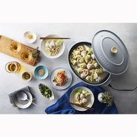 BRUNO オーバルホットプレート(ブルーグレー) BOE053-BGY 1台