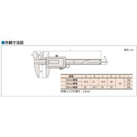 ミツトヨ ノギス CD-S15CT 500-454 1個（直送品）