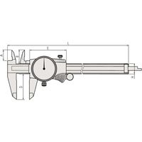 ミツトヨ ノギス D30TX 505-745 1個（直送品）