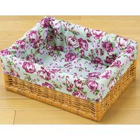 ファミリー・ライフ 天然籐ランドリーチェストワイド4段 67548 1個（直送品）