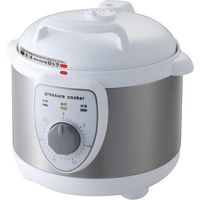 ファミリー・ライフ ステンレス万能包丁付電気圧力鍋1.2Ｌ 白 a2210510 1個（直送品）