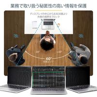 覗き見防止プライバシーフィルター 13インチMacBook用 光沢/艶なし加工 ブルーライトカット 視野角左右30度 PRIVSCNMAC13