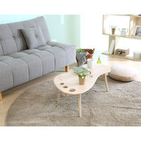 不二貿易 Natural Signature センターテーブル FOOT 幅940×奥行530×高さ330mm ホワイトウッド 37658 1台（直送品）