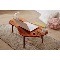 不二貿易 Natural Signature センターテーブル FOOT 幅940×奥行530×高さ330mm ブラウン 37657 1台（直送品）