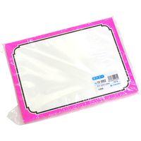 ササガワ POP用紙 大 ピンク枠 12-2052 1冊 (100枚袋入)