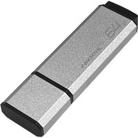 磁気研究所 HIDISC USB3.0 フラッシュドライブ 64GB シルバー キャップ式 HDUF133C64G3 1個（直送品）