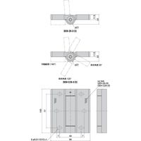 【機構部品・建築金物（丁番・蝶版・ヒンジ）】シブタニ ヒンジ（クリック付き） DEH-C28-3 1個（直送品）