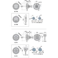 【機構部品・建築金物（ハンドル・取手・引手）】シブタニ 折りたたみハンドル EL-111N SL 1個（直送品）
