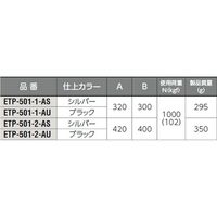 【機構部品・建築金物（ハンドル・取手・引手）】シブタニ アルミグリップ ETP-501-2-AU 1個（直送品）
