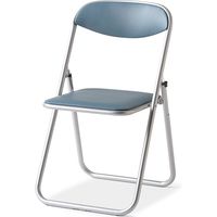 【組立設置込】プラス 折りたたみイス FC-700 ブルー FC-712N 1セット（6脚入）（直送品）