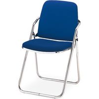 【組立設置込】プラス 折りたたみイス FC-211 ブルー FC-211S 1セット（4脚入）（直送品）
