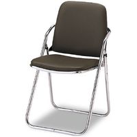 【組立設置込】プラス 折りたたみイス FC-211 ダークグレー FC-211N 1セット（4脚入）（直送品）