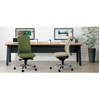 【組立設置込】プラス BeneS 事務イス ダークグレーフレーム エクストラハイバック 可動肘 アルミ脚 ベージュ KD-BN35SL 1脚（直送品）