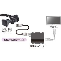 サンワサプライ 12G-SDIケーブル BNCプラグ 75Ω ブラック 20m KM-12SDI20 1本