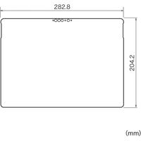 サンワサプライ Microsoft Surface Pro X用ブルーライトカット液晶保護指紋反射防止フィルム LCD-SF8BCAR 1枚（直送品）