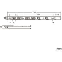 延長コード 電源タップ 3m IEC C13 8個口 ブラック TAP-SV2308LKN サンワサプライ 1個（直送品）