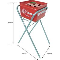 熱田資材 吸殻スタンドセット 火消カップ付(ジョイント脚タイプ) AT-05J 1セット