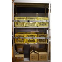 ティーエフサービス イーガード重量物ラック用(樹脂バックル) 900mm グレー EGR5-90OG 1個