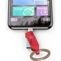 ADAM elements ADAM iKlips DUO+ Lightning USBメモリ 128GB レッド ADRAD128GKLDPARJ（直送品）