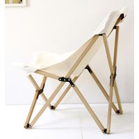 スパイス バカンス　キャンパスフォールディング　ウッドチェア　ホワイト SFVY1910WH 1台（直送品）