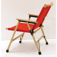 スパイス バカンス　キャンパスフォールディング　ウッドディレクターチェア　レッド SFVY1920RD 1台（直送品）