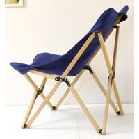 スパイス バカンス　キャンパスフォールディング　ウッドチェア　ネイビー SFVY1910NY 1台（直送品）