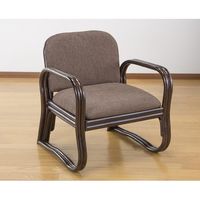 ファミリー・ライフ 天然籐思いやり座椅子BRミドルタイプ 03863 1個（直送品）
