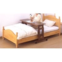 キンタロー サポートテーブルD　ブラウン　高さ調節：80～65cm 1台　介援隊カタログ B0209（直送品）