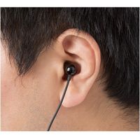 西和産業 聴覚補助器ハイブリッド骨伝導イヤホン式集音器　HA-1000　ブラック 1個　介援隊カタログ R1002（直送品）