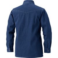 HOOH 長袖シャツ 1457-52インディゴブルー L 村上被服 1セット（2着入）（直送品）