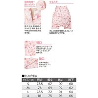 ケアファッション ワンタッチテープ+腰開き天竺パジャマ　89269-11　パープル　M 1枚　【介護用衣類】介援隊カタログ（直送品）