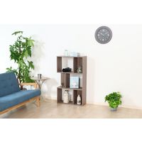 不二貿易 ezbo S型ディスプレイラック3段 幅590×奥行240×高さ1050mm グレー 99739 1台（直送品）