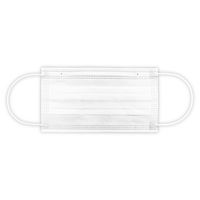 リーブル　メディローブ 3層式マスク（耳掛け）　M-65　レギュラーサイズ　ホワイト　1箱（50枚入）