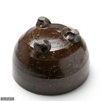 リーフ 益子焼　足付深丼　灰釉 2250000557846 1個（直送品）