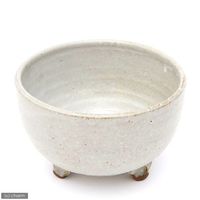 リーフ 益子焼 足付深丼 白マット 2250000685235 1個（直送品）