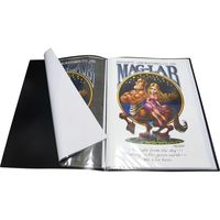 磁気研究所 ポスター保存用 ラージサイズクリアファイル 20枚収納(10ポケット)ブラック ML-LS10BK 1個