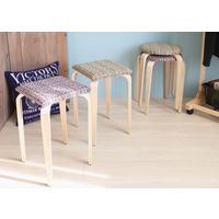 【軒先渡し】ヤマソロ Motley スタッキングスツール 角型 グリーン 40-549 1セット(5脚入)（直送品）