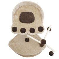 リーフ キャットタワー 据え置き3段 肉球台座付き アイボリー 2250002217991 1個（直送品）