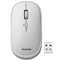 ワイヤレスマウス 無線 2.4GHz 4ボタン 薄型 モバイル ポーチ付 グレー M-TM10DBGY エレコム 1個（直送品）