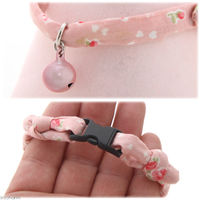 リングバード渡辺 猫コットンカラー 20ー32cm ラブリーフラワーピンク 102238 1個（直送品）