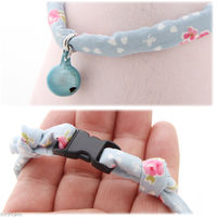 リングバード渡辺 猫コットンカラー 20ー32cm ラブリーフラワーブルー 333395 1個（直送品）