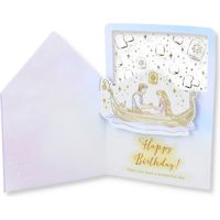 日本ホールマーク グリーティングカード 誕生お祝い 立体ディズニーラプンツェル・ランタン 770150 1セット(6枚)（直送品）