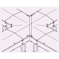 ネグロス電工 X分岐補助カバーたわみ防止具 SDCCVXJ90Y 1本（直送品）