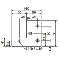 ネグロス電工 段違い継ぎ金具 ARD515 1袋(1個)（直送品）
